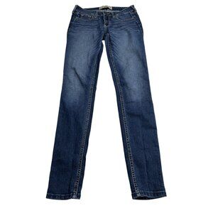 Hollister Womens Super Skinny Jeans 1R W25 L31 Dark Wash Denim